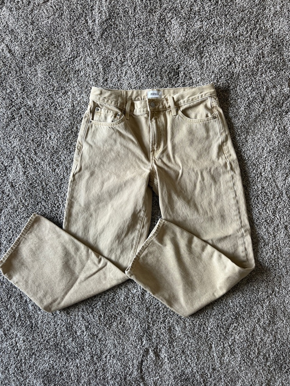 Pistola Lexi mid rise bowed straight - sand dollar